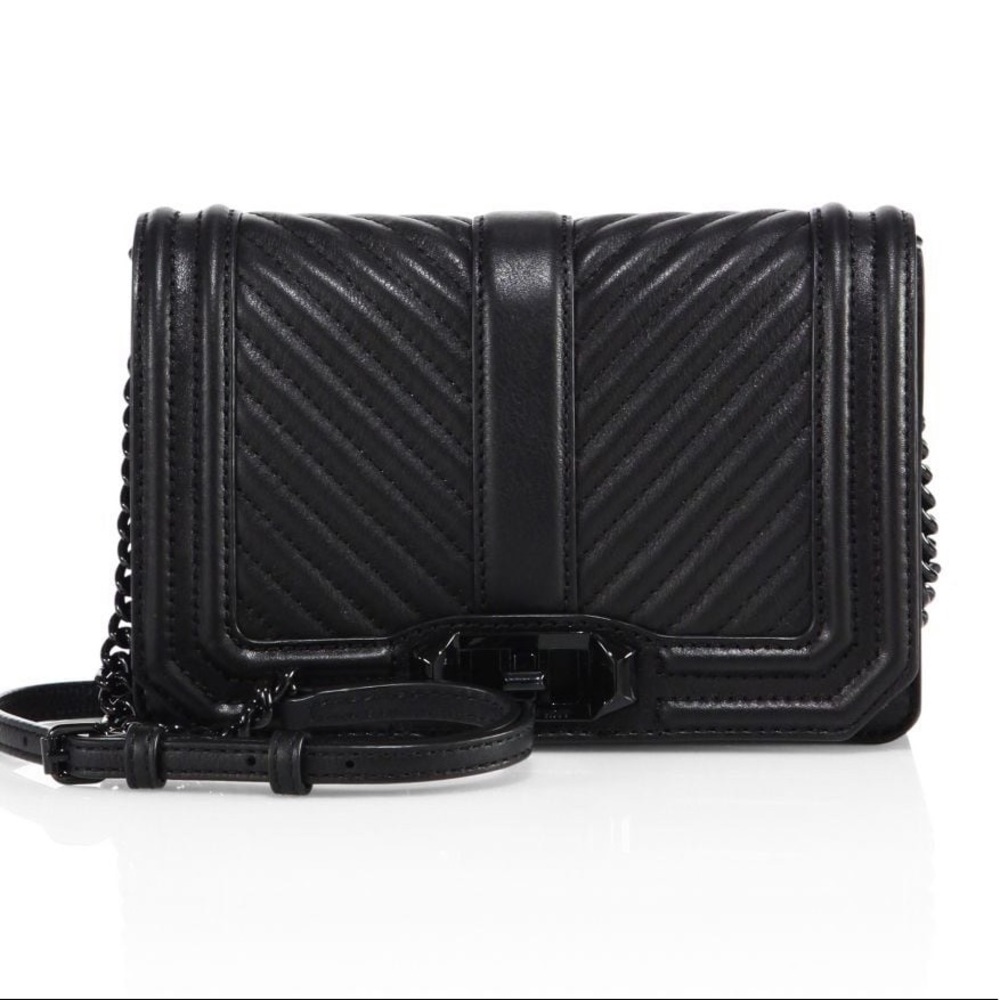 Rebecca Minkoff Small Love Chevron Crossbody